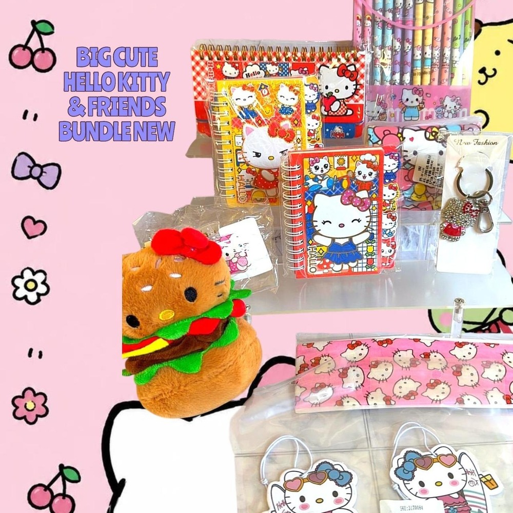 VERY BIG CUTE HELLO KITTY & FRIENDS MEGA BUNDLE NEW